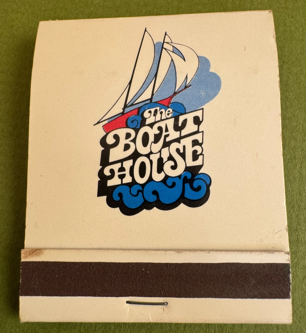 The Boat House San Diego CA Vintage Matchbook, Full and Un*Struck, Shiny, Nice