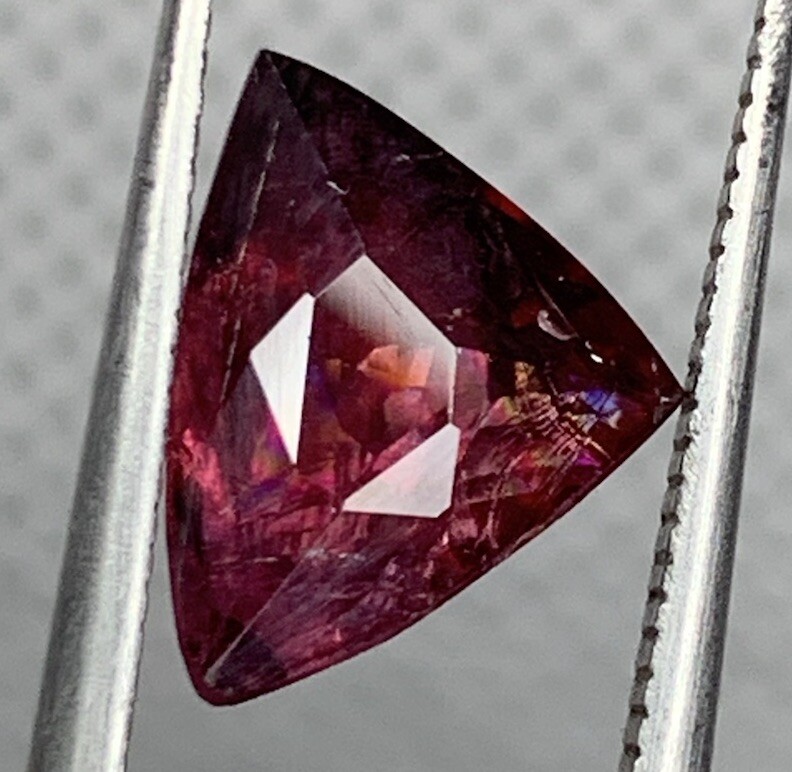 2.55Ct  Beautiful Natural Hossenite Garnet Triangle  Shape From Mozambique
