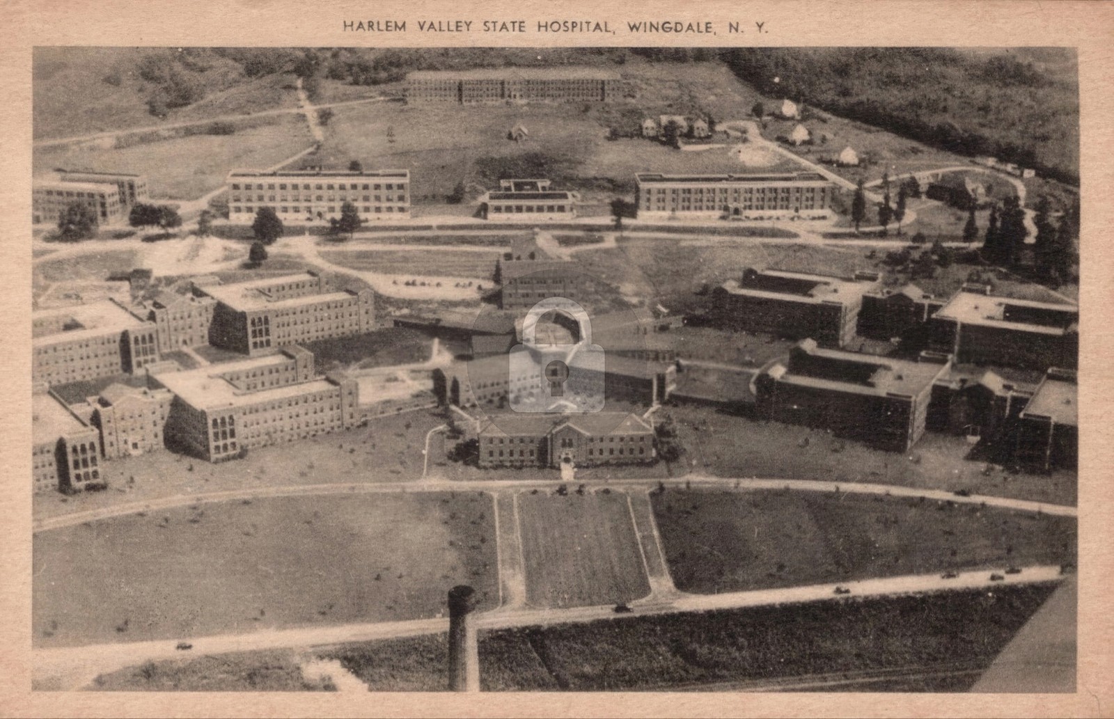 Wingdale NY Harlem Valley State Hospital Insane Asylum Vintage Postcard COPY