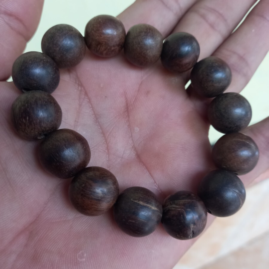 12mm Super Agarwood Bracelet, Fragrant Agarwood Bracelet, Genuine Gela Aloes Bra