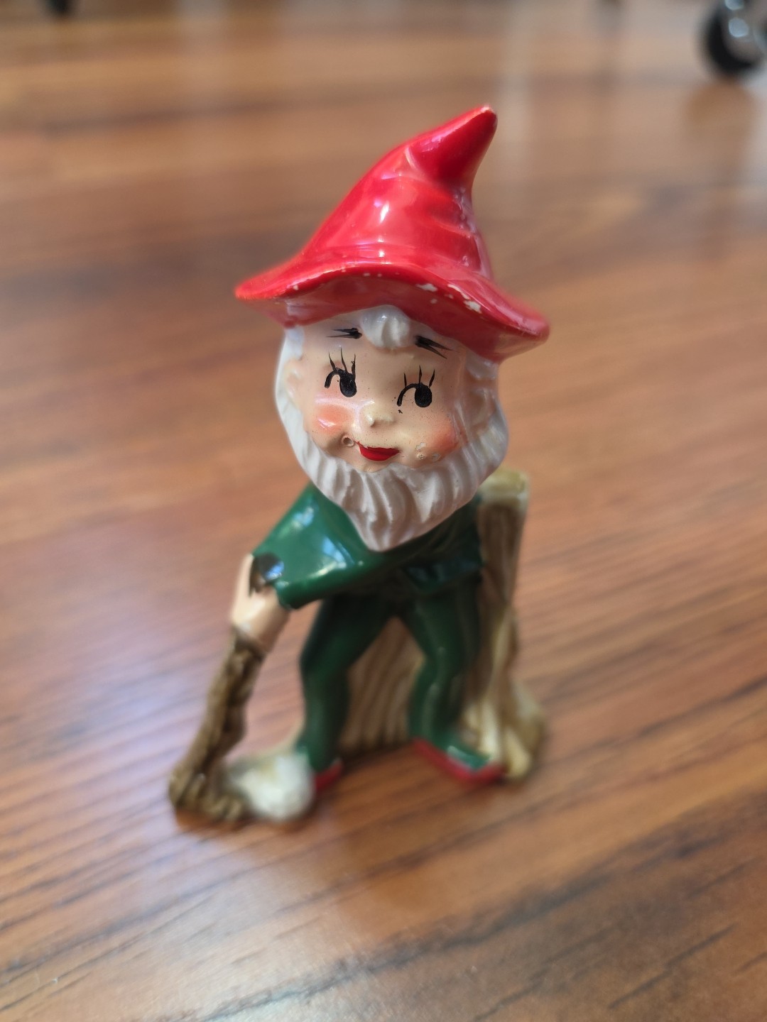 Vintage Criterion Japan Pixie Elf Gnome Hunter Woodsman Ceramic Figurine MCM