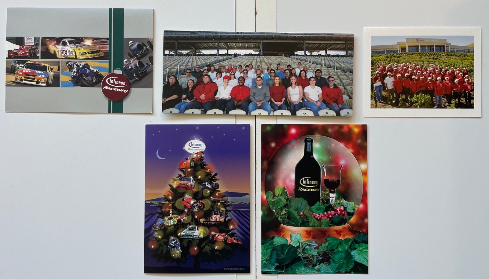 Infineon Raceway, Christmas Cards. Lot of 5  Awesome