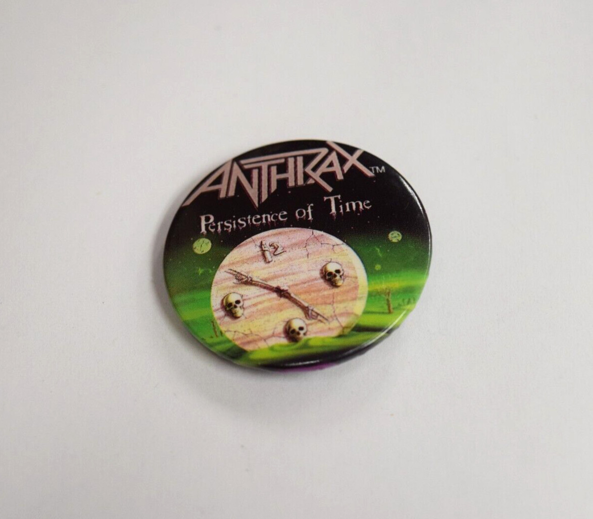 Anthrax Vintage Pinback Button by Button Up.