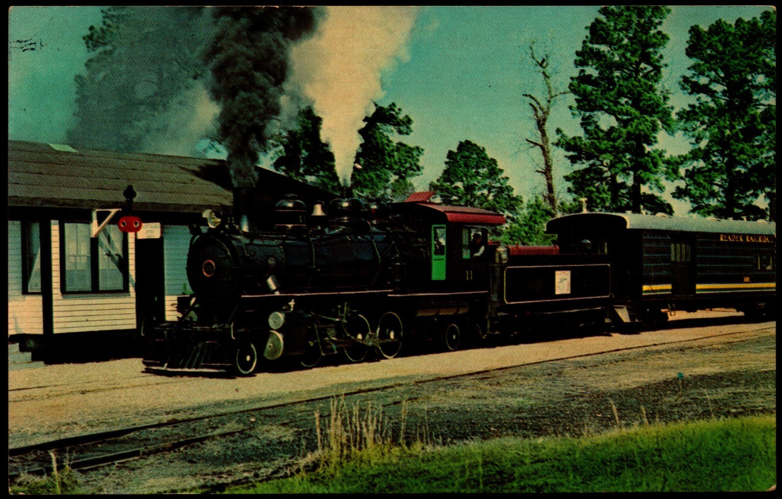 Postcard LA Shreveport Louisiana  Reader Railroad  Train 1972 F3