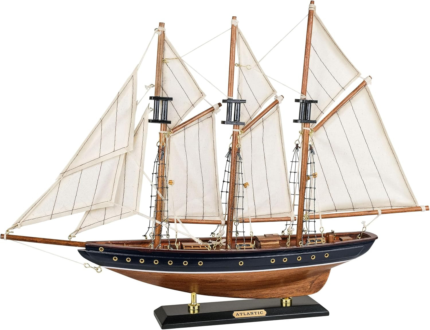 SAILINGSTORY Wooden Sailboat Model Ship Atlantic 20\