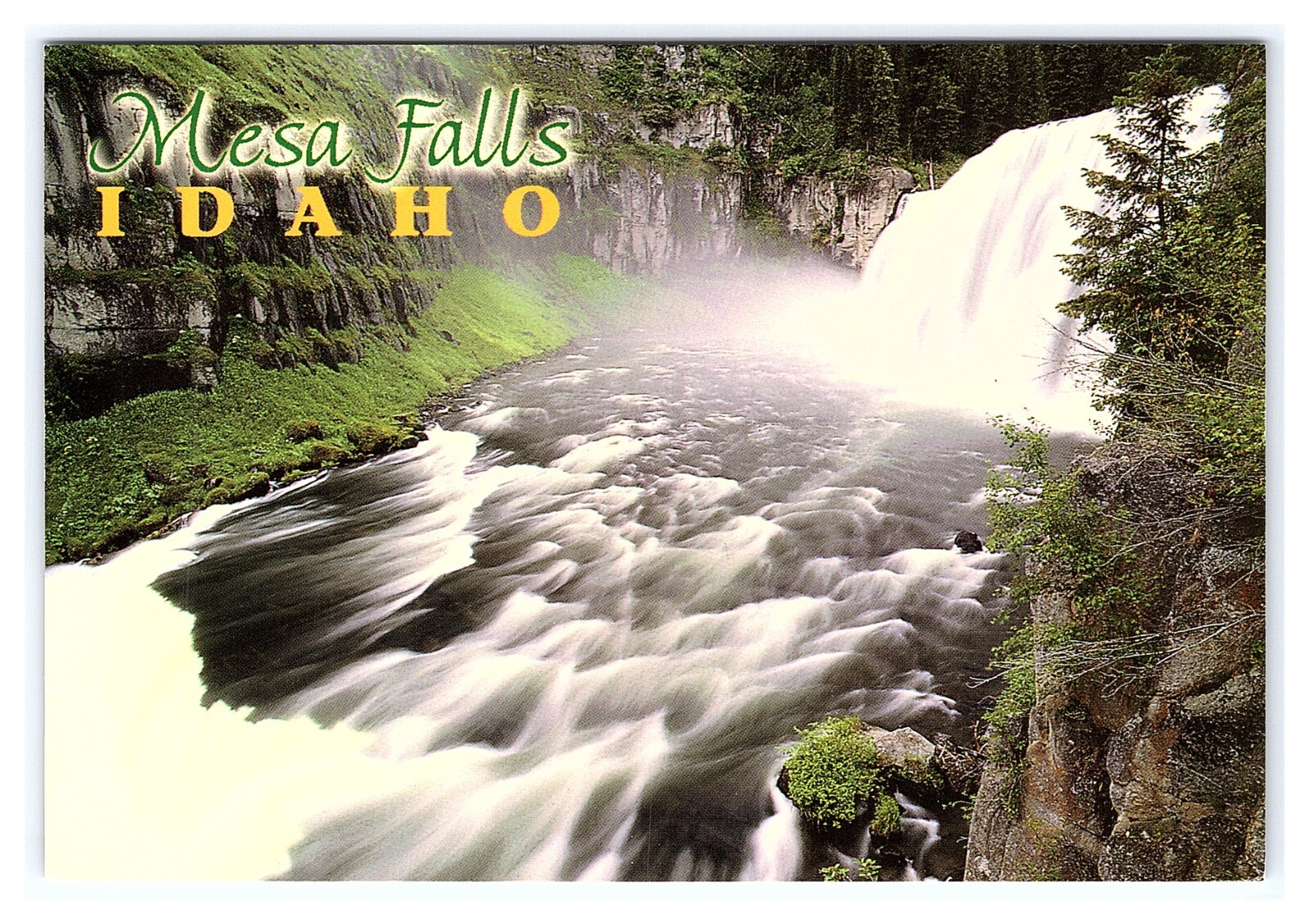 Mesa Falls Idaho Postcard Continental View Card