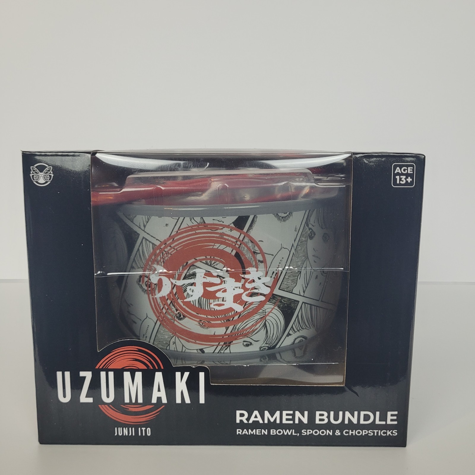 Culturefly Uzumaki Junji Ito Manga Ramen Bundle Bowl Spoon Chopsticks 