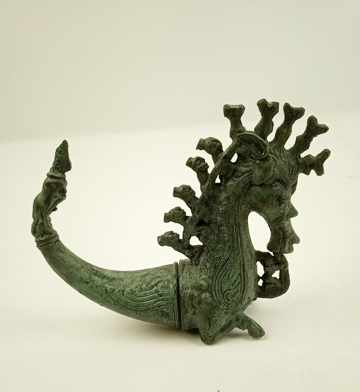 Vintage Naga Morsarang Batak Indonesia Cast Mythological Creature Sea Serpent