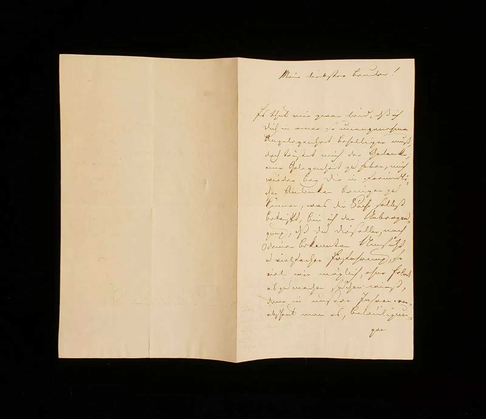 Prussia Major General Protzen von Schramm Signed Autographed Letter Prussian War