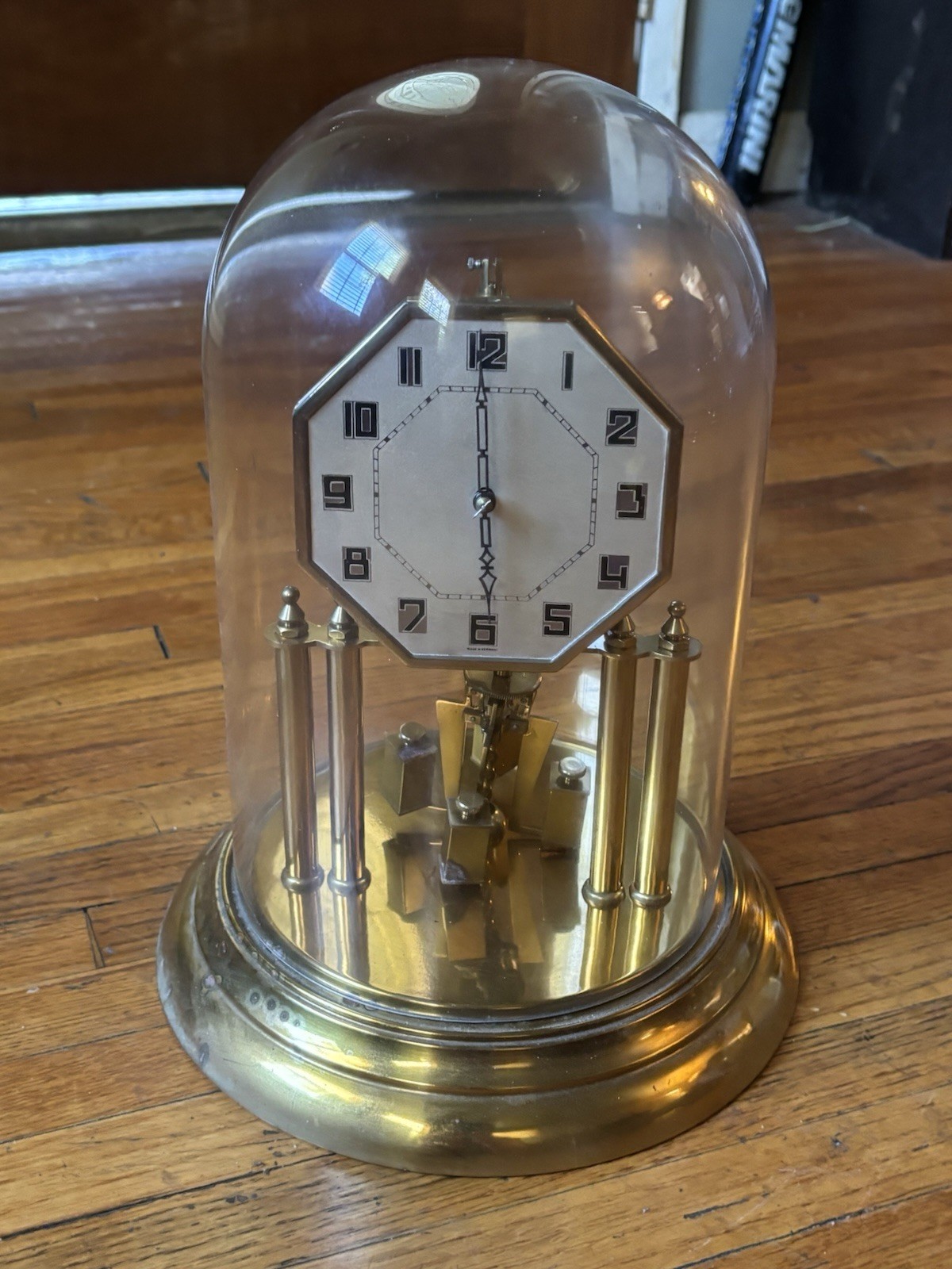 LARGE DECO  Kieninger & Obergfell kundo Anniversary Clock Not Running