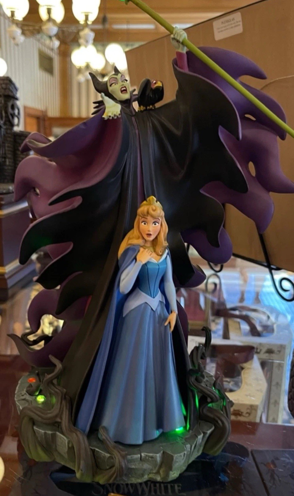 2024 Disney Parks Sleeping Beauty Maleficent Light Up Statue Figurine Figure New