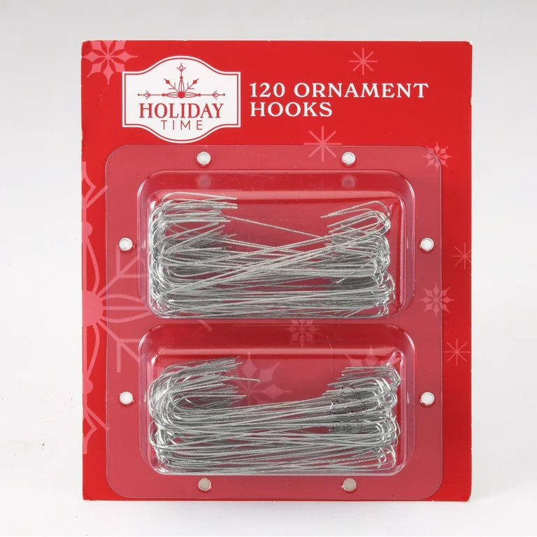 Christmas Ornament Hooks 2-1/2 Inch Metal Pack of 120 Wedding Holiday Time Craft