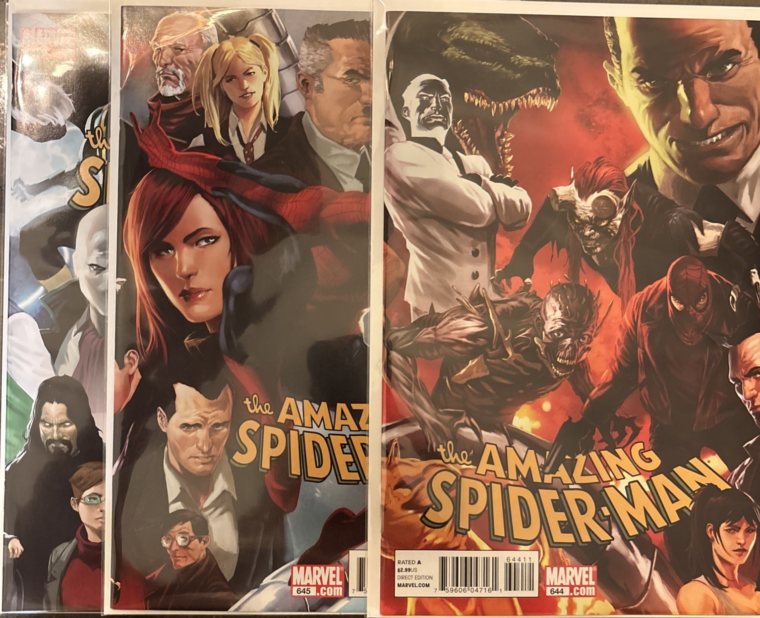 Amazing Spider-Man #644, 645, 646  | connecting set | VF/NM to NM