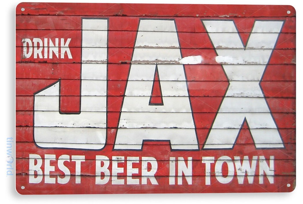 TIN SIGN Jax Beer Metal Wall Art Store Pub Brew New Orleans Bar Pub A453