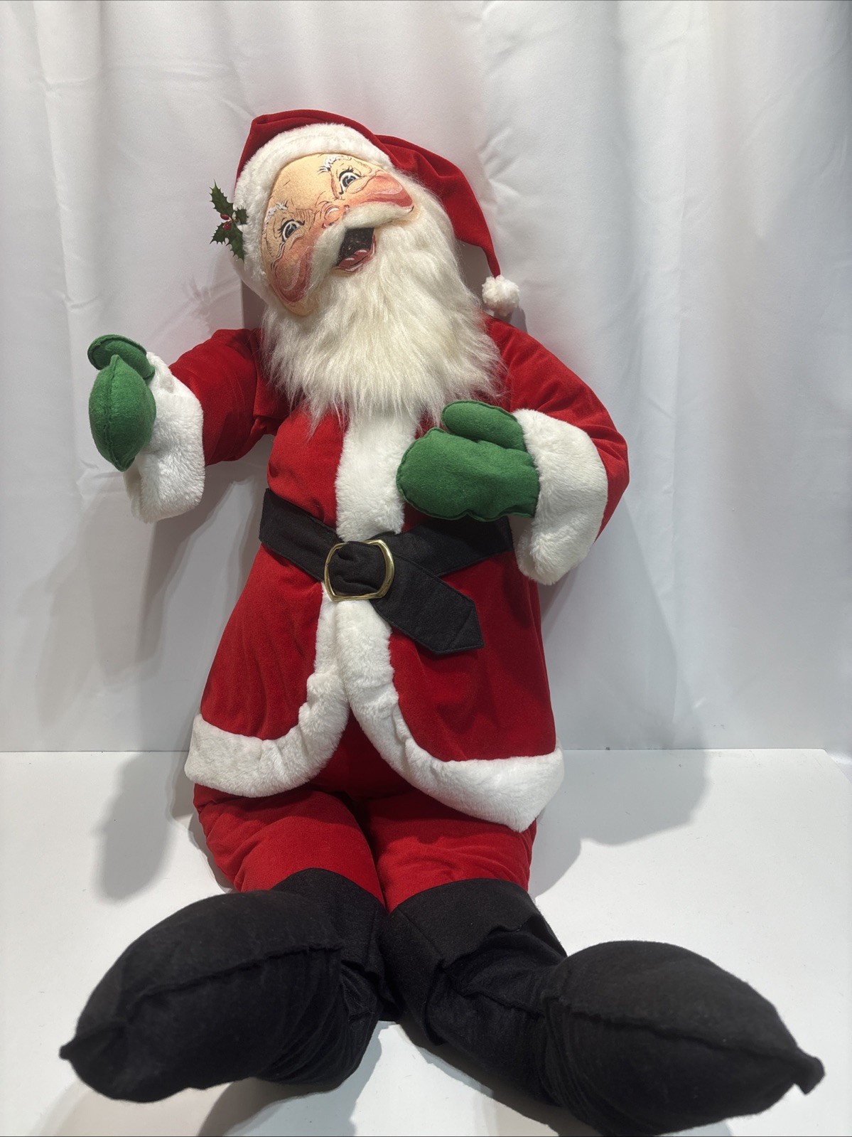 Rare VTG 1980’s Mobilitee Annalee Santa Claus Posable Doll 4Ft Retro Christmas Rare VTG 1980’s Mobilitee Annalee Santa Claus Posable Doll 4Ft Retro Christmas