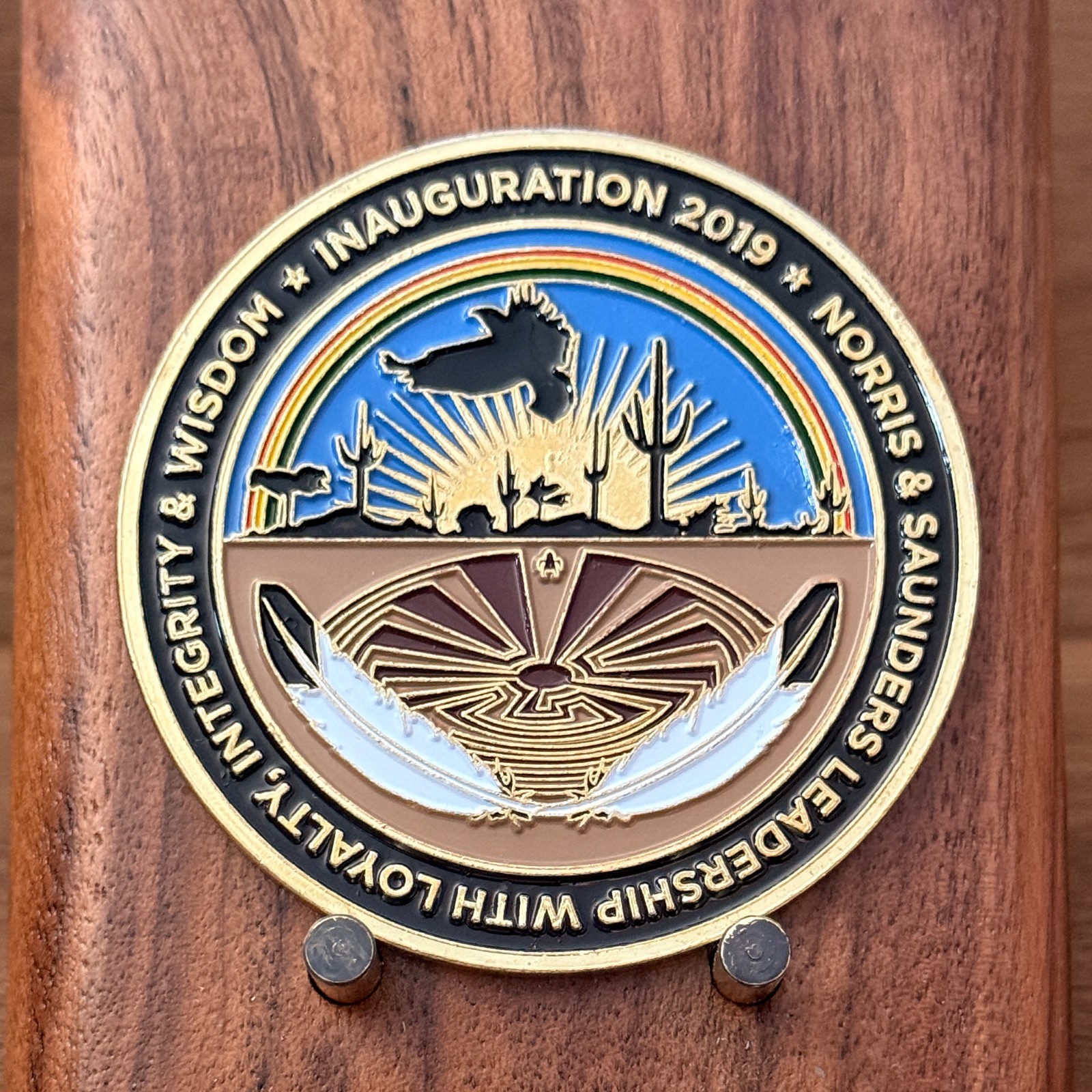 Tohono O\'odham Nation 2019 Inauguration Native Tribal Challenge Coin  1#46
