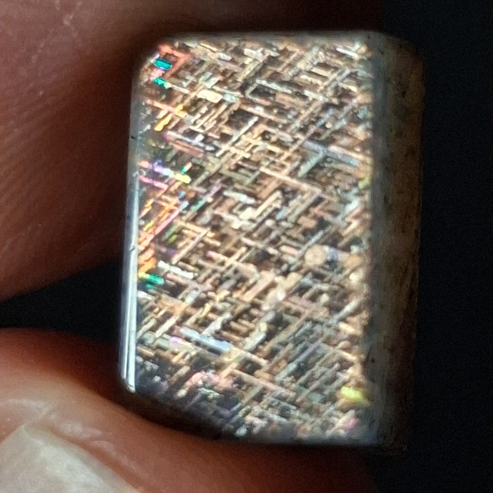 Rainbow Lattice Sunstone Hand-Cut Cabochon | Tanzania | RC027