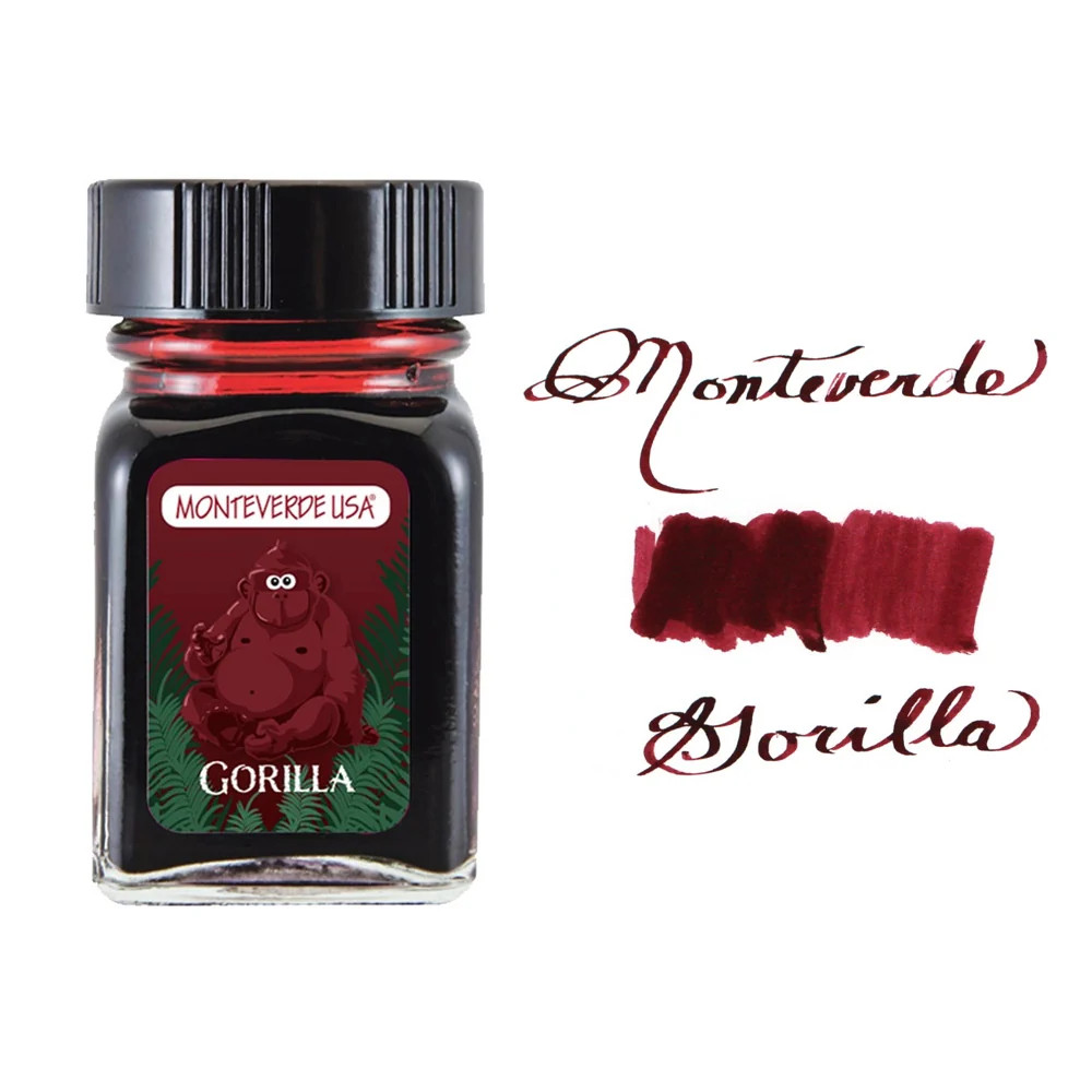 Monteverde 30 ml Bottle Fountain Pen Ink, Gorilla Red Monteverde 30 ml Bottle Fountain Pen Ink, Gorilla Red