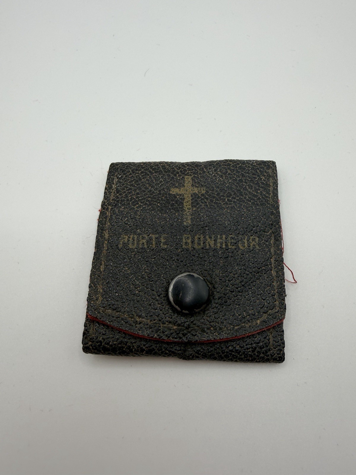 Vintage French Porte Bonheur Catholic Devotional Pocket Charm Crucifix Medals
