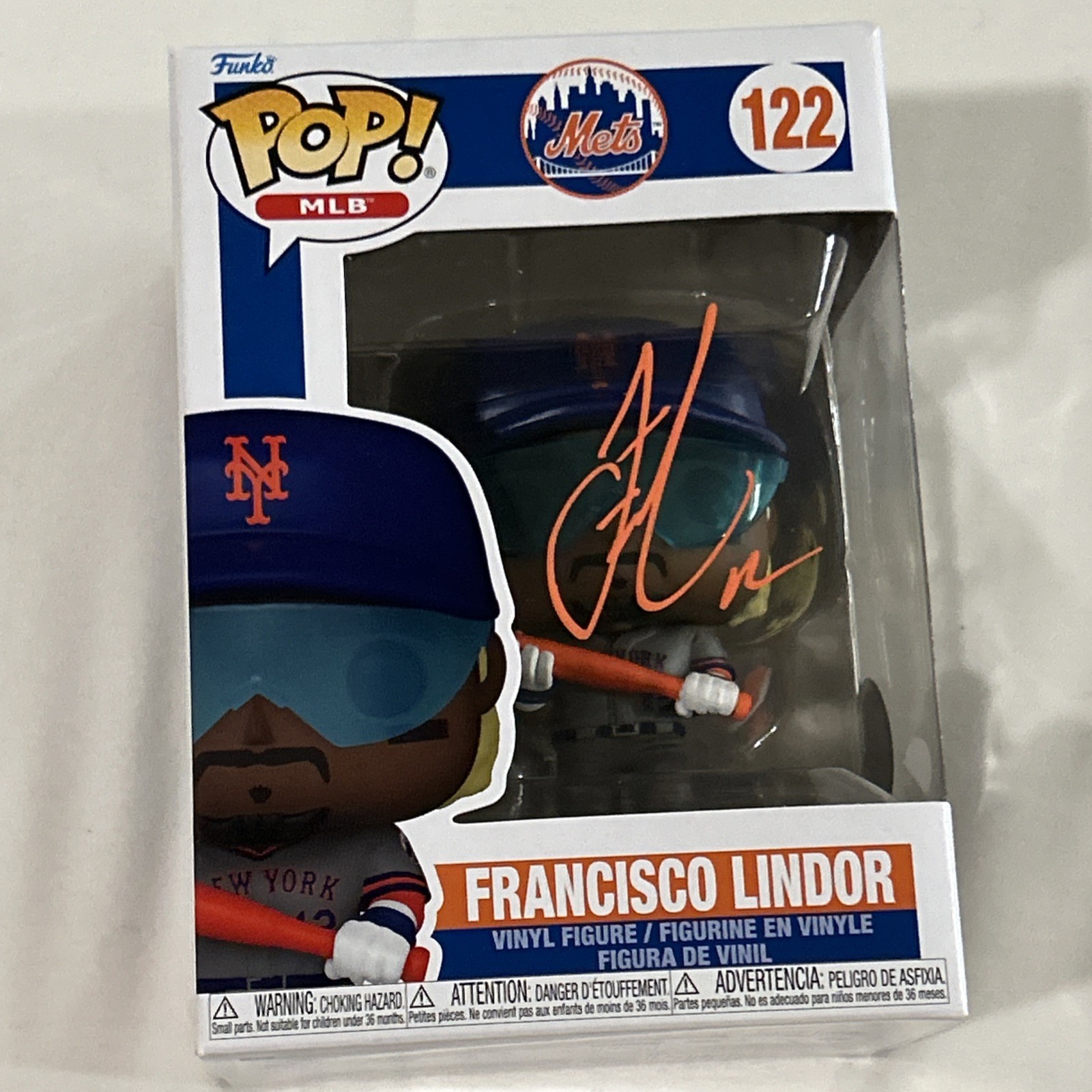 New York Mets - Francisco Lindor - Signed Funko Pop w/ COA And Protective Case