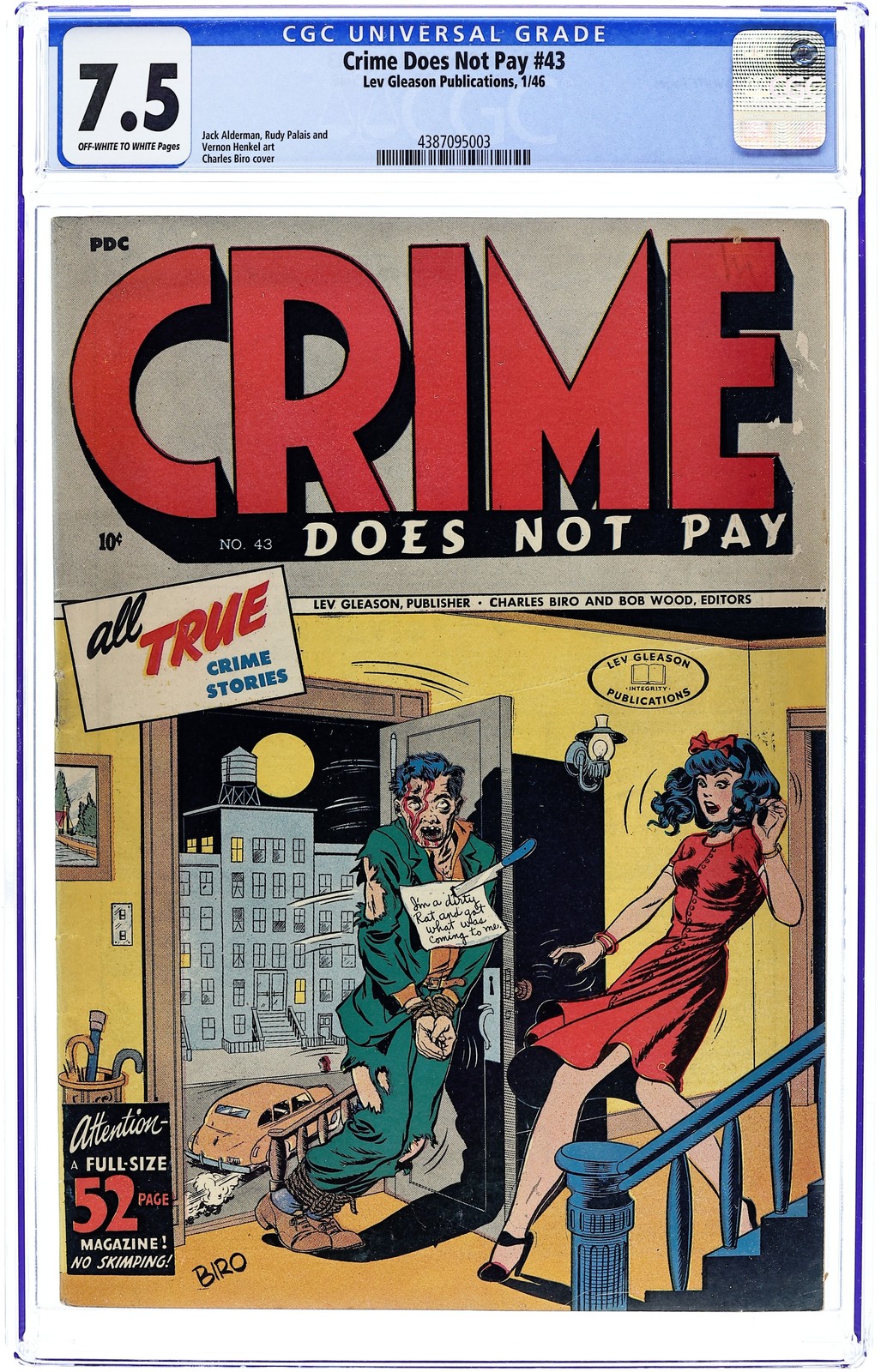 Crime Does Not Pay #43 CGC 7.5 1946 4387095003