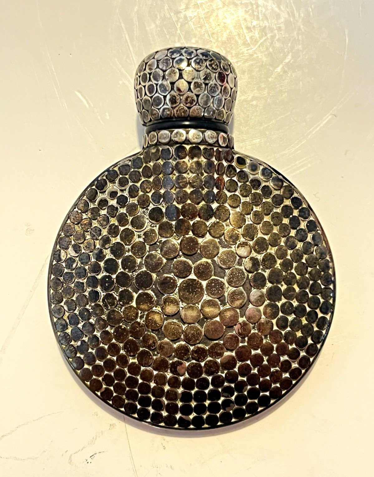 John Hardy JH Dot Collection Vintage Sterling Silver Perfume Cologne Flask
