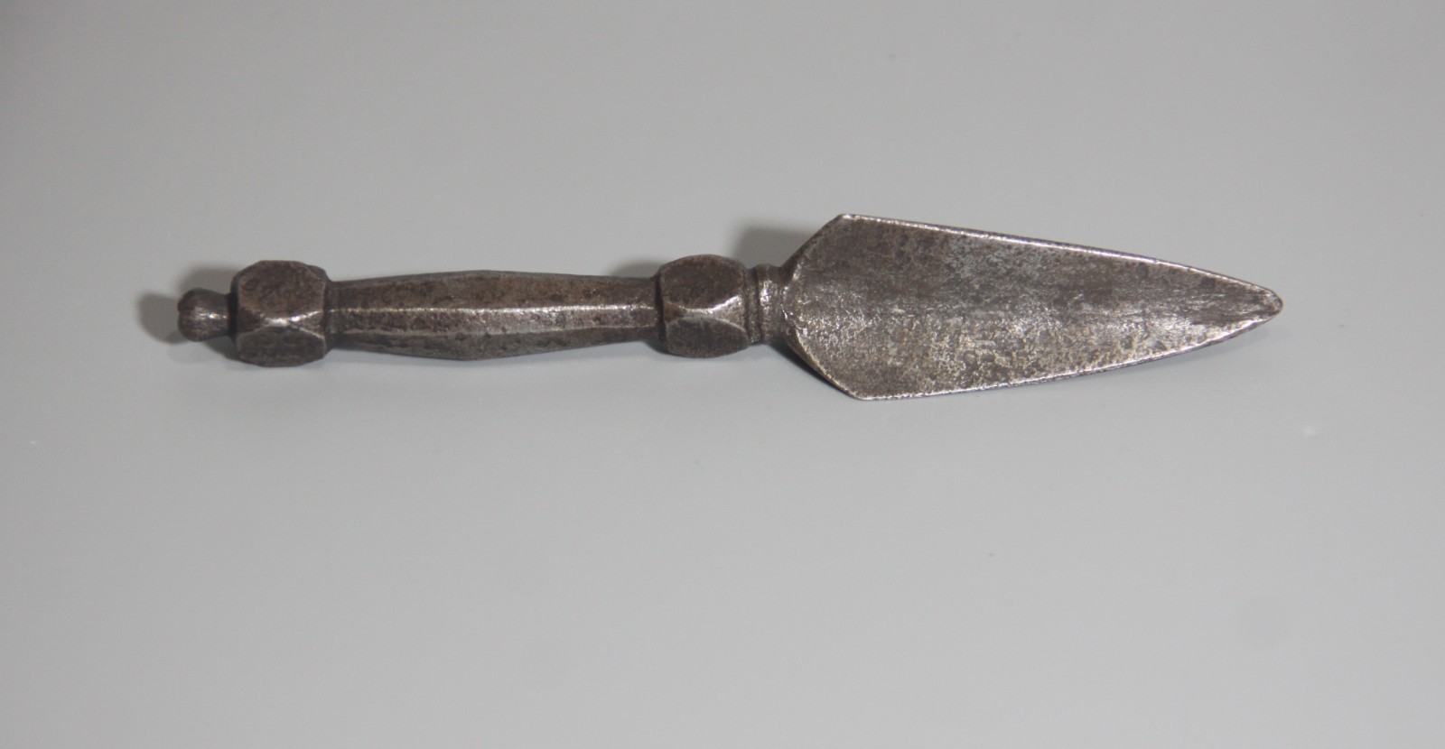Real Rare Nice Tibet 18th Century Old Antique Buddhist Iron Phurba Portable Size