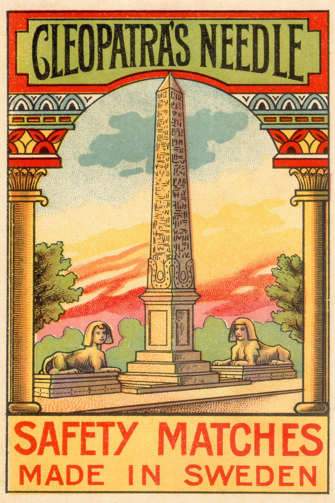 Cleopatra\'s Needle Vintage Ad Poster 🇸🇪 Sweden - 24x36” 🗞️ Hi-Res💎 Print
