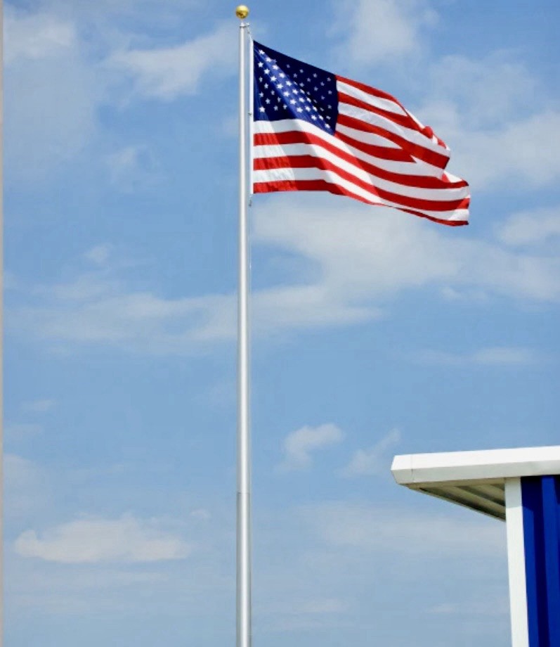 Heavy Duty ~Poly Max U.S. Flag 15' x 25' _AMERICAN MADE _Poly w/ Brass Groms