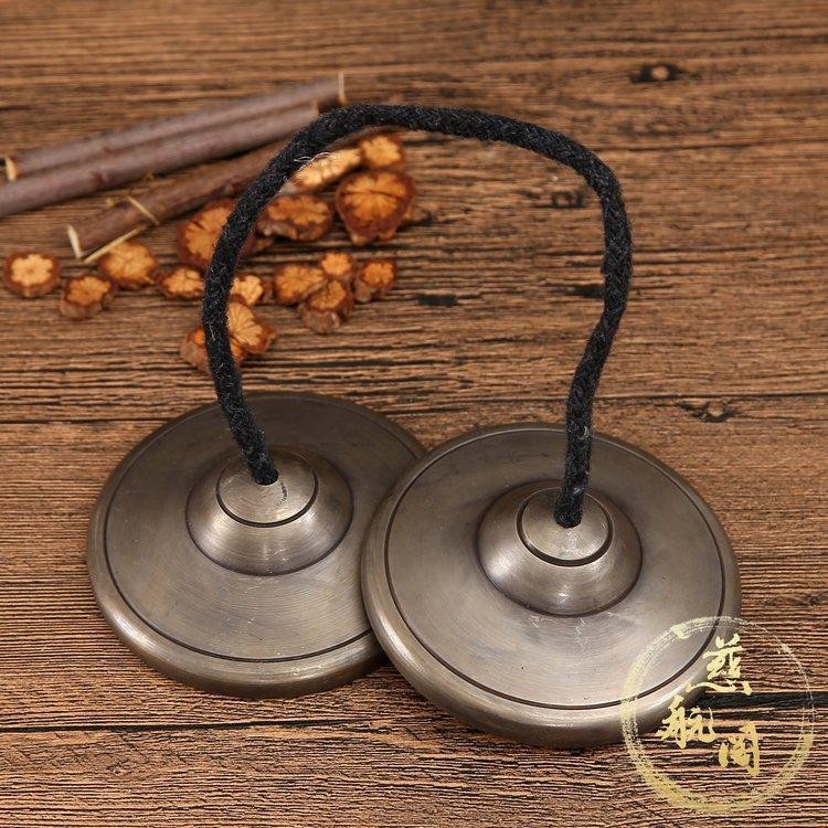 Nepalese Handmade Bronze Tingsha Bells 8.5cm Meditation Cymbals Nepalese Handmade Bronze Tingsha Bells 8.5cm Meditation Cymbals