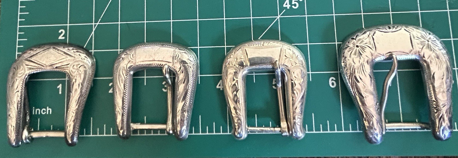 Vintage Ranger Sterling Silver Belt Buckles