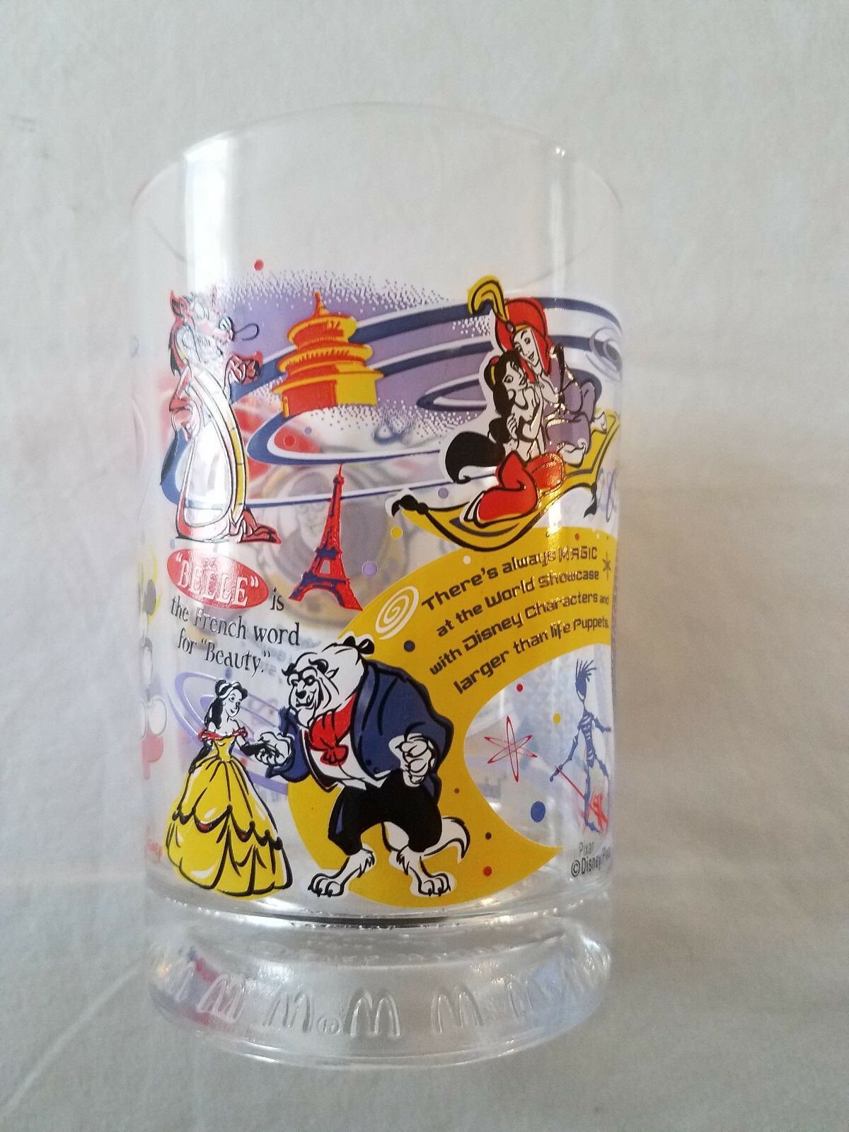 MCDONALDS Mickey Mouse Glass Tumbler 100 Years Magic Disney Buzz Lightyear