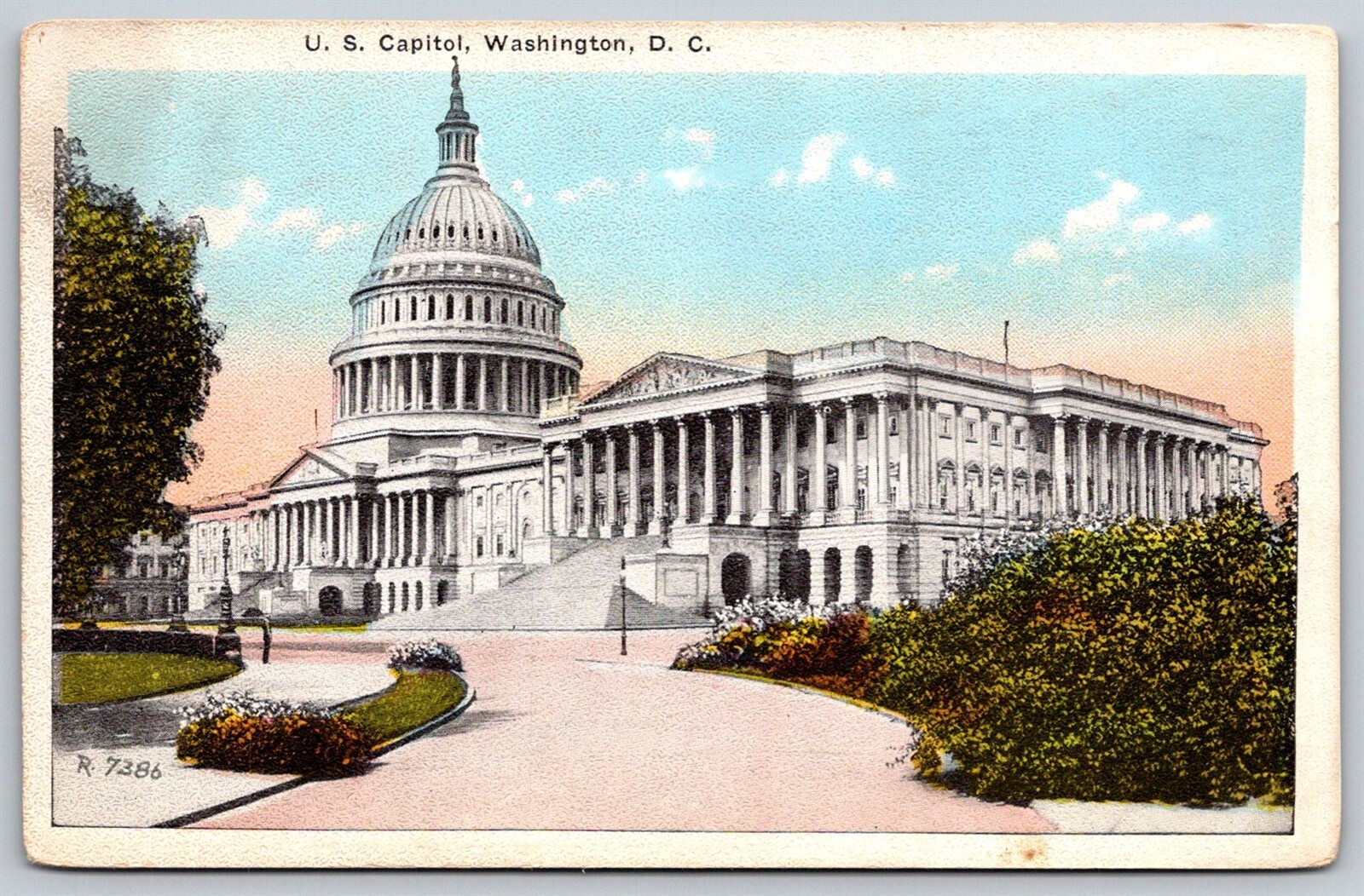 Washington DC WB Postcard US Capitol