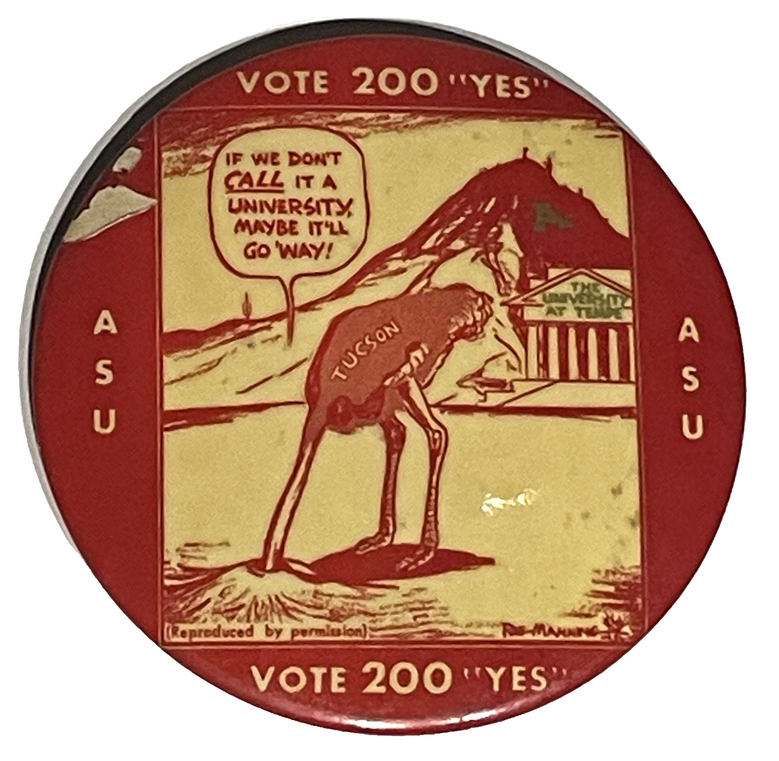 Vintage Arizona State University 1958 Vote 200 \ Vintage Arizona State University 1958 Vote 200 \