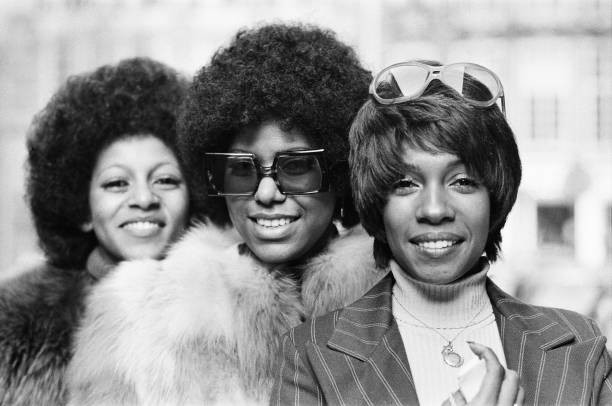 The Supremes left to right Lynda Lawrence Jean Terrell Mary Wilson- Old Photo