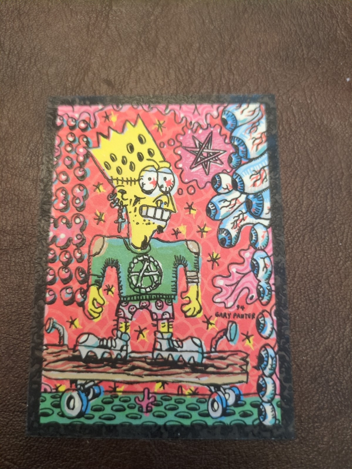 RARE 1994 SKYBOX THE SIMPSONS SERIES 2 ARTY ART CARD #A3 GARY PANTER RARE 1994 SKYBOX THE SIMPSONS SERIES 2 ARTY ART CARD #A3 GARY PANTER