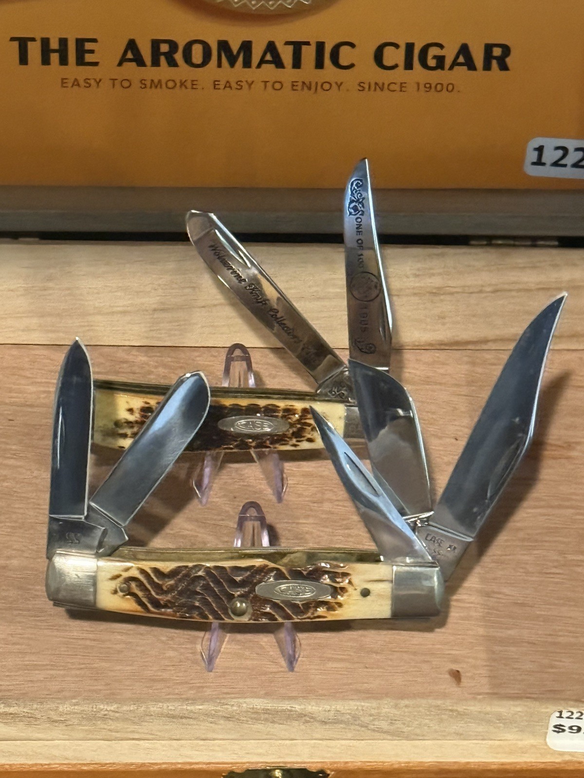 SUPER RARE 1985 Case XX 5592 SS 5 Blade Stockman 2nd Cut Stag Punch Mini COMBO 
