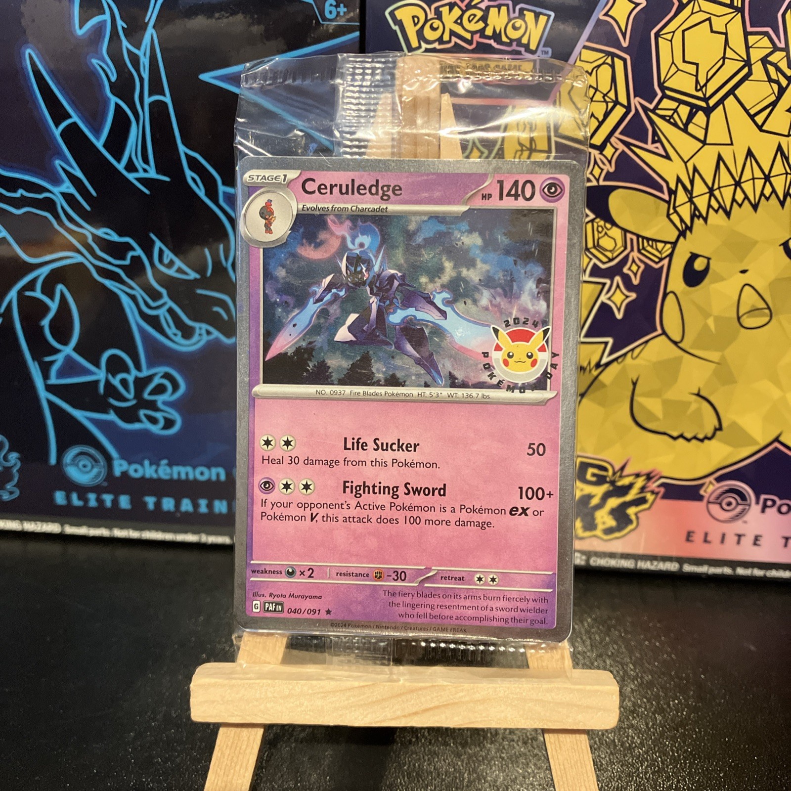 Ceruledge Pokemon Day 2024 Stamped Sealed Promo Card Exclusive 040/091 SEALED 