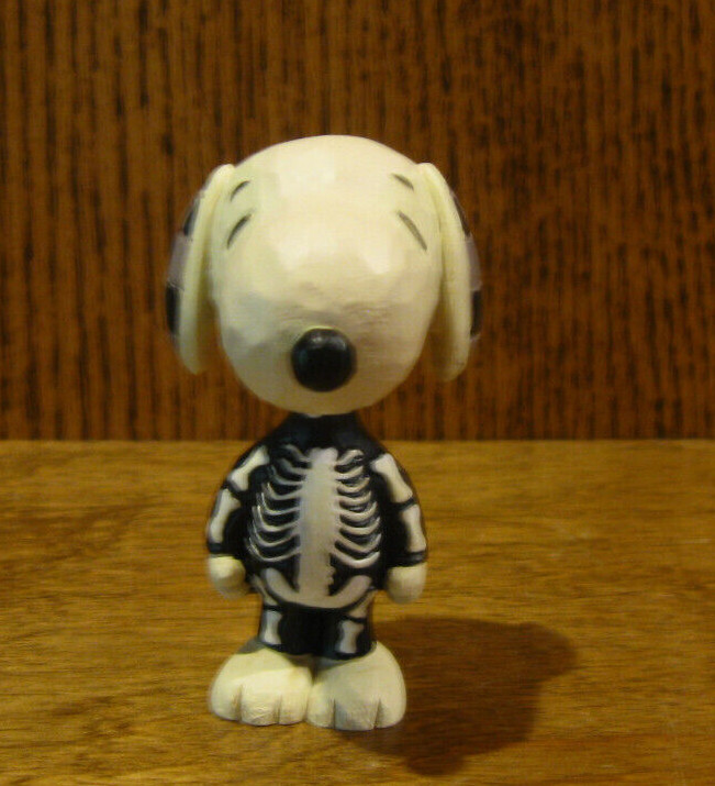 Jim Shore PEANUTS Miniature #6010320 SNOOPY SKELETON, NIB cottagecore  3+