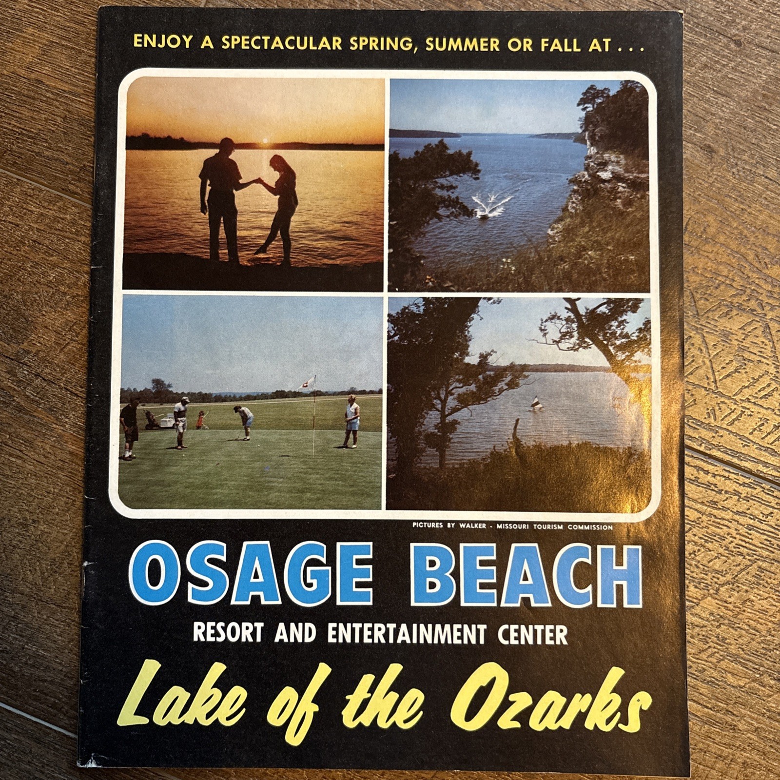 Lake of the Ozarks Missouri Osage Beach Vintage Tourist Book Map 35 Pages