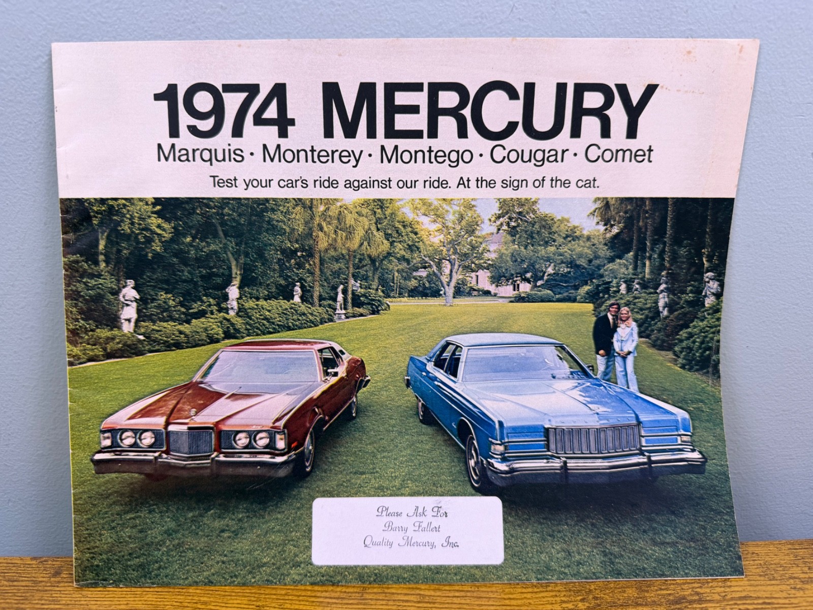 1974 Mercury Marquis Monterey Cougar Comet Dealership Sales Catalog Brochure Ad