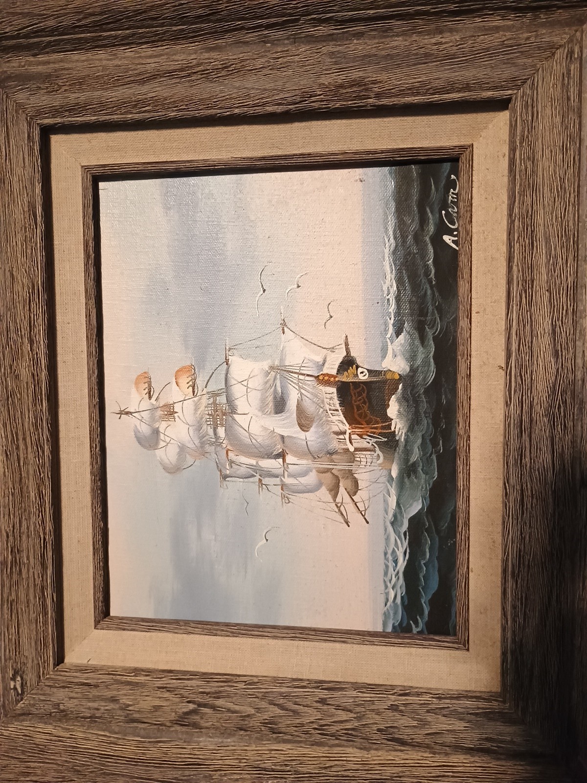 Original Oil Painting By Amos Carr 9