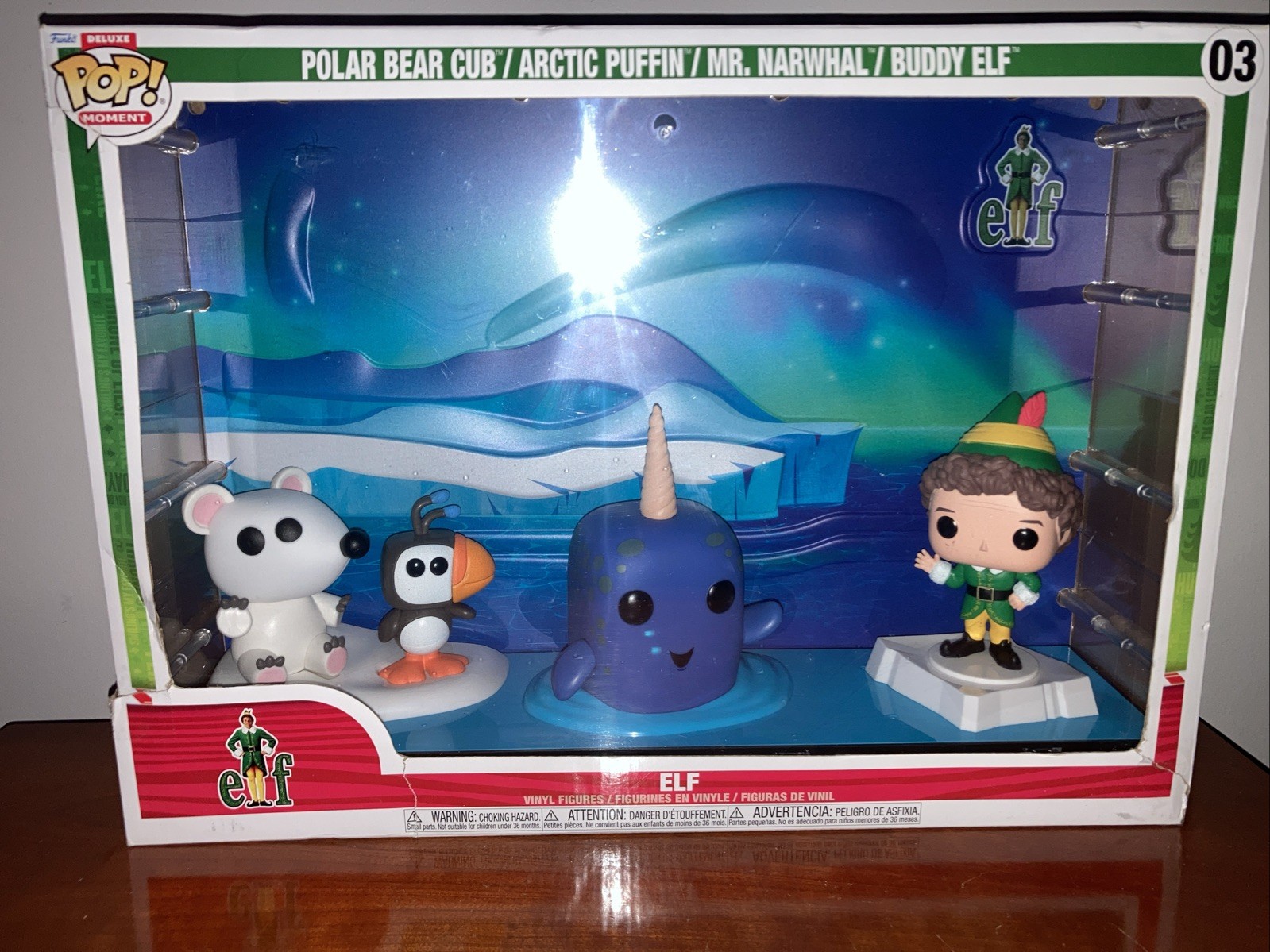 Funko Pop Moment Deluxe: Elf - Movie Narwhal Scene Vinyl Figures Buddy the Elf Funko Pop Moment Deluxe: Elf - Movie Narwhal Scene Vinyl Figures Buddy the Elf