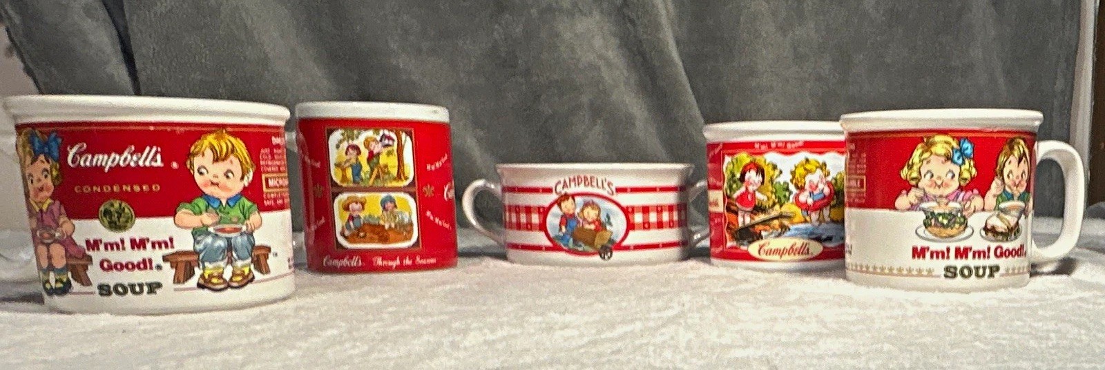 Vintage Campbell’s Soup Cups Lot of 5 1993-2002 Advertising Collectibles Vintage Campbell’s Soup Cups Lot of 5 1993-2002 Advertising Collectibles
