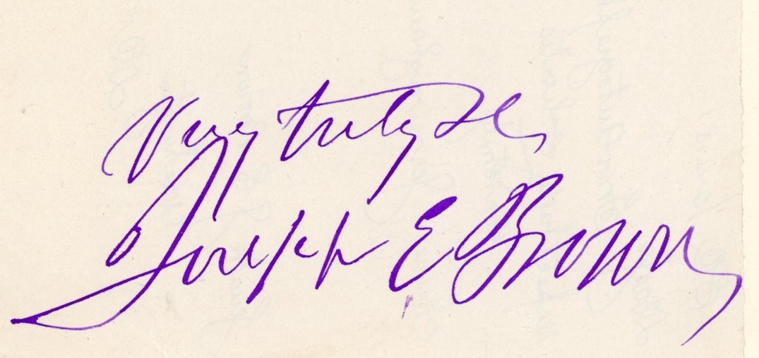 Joseph E. Brown Autograph Signed Cut Signature Georgia Governor Civil War Era