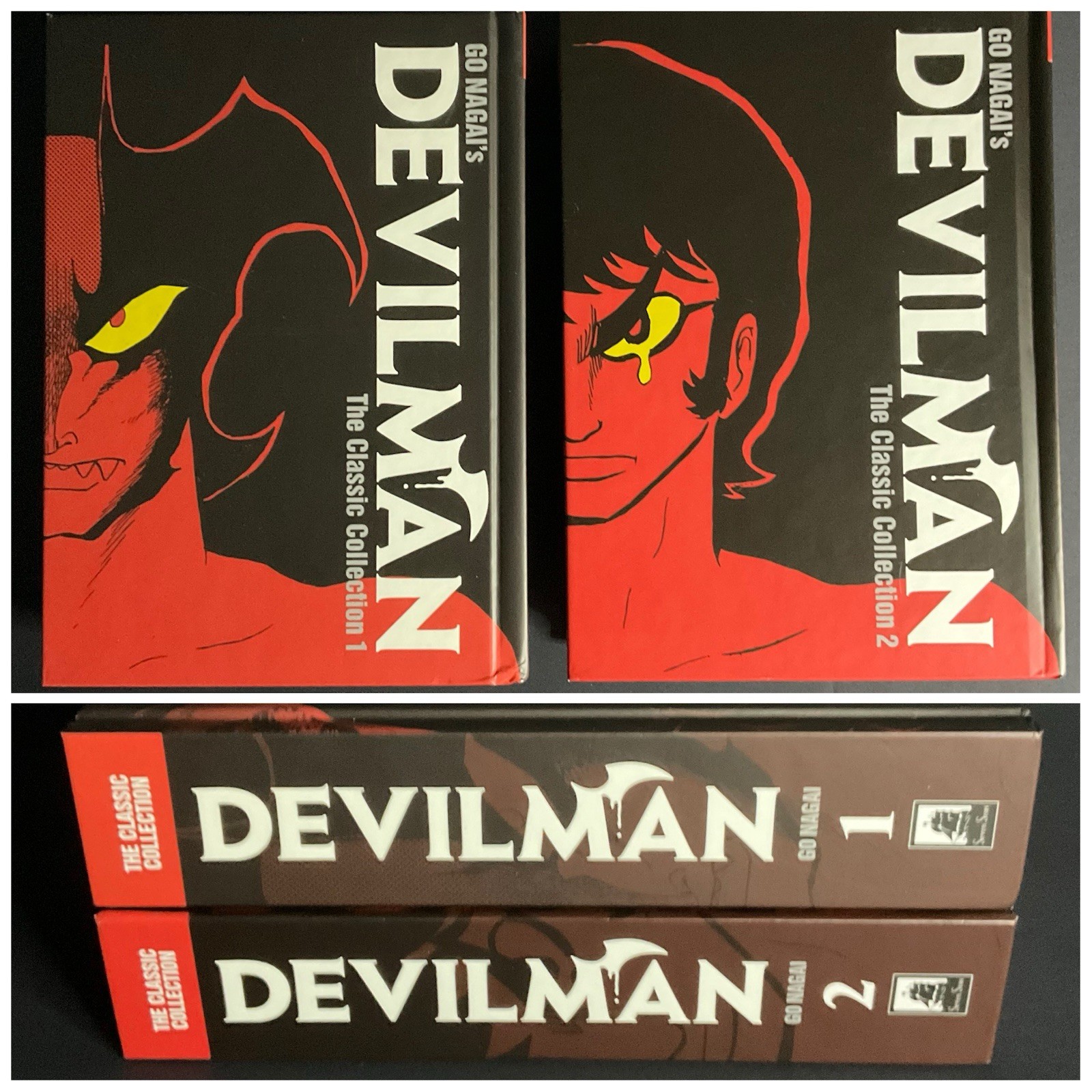 Devilman The Classic Collection Manga Vol 1 & 2 Hardcover Omnibus Full Set 1st P