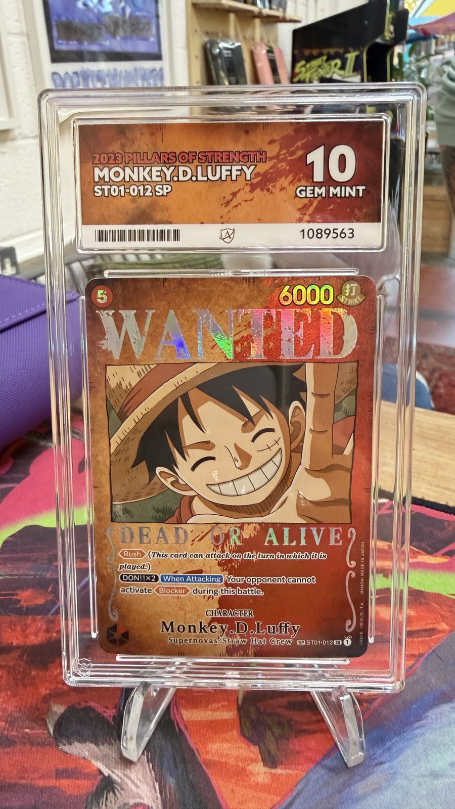Monkey.D.Luffy (Wanted Poster) St01-012 Pillars of Strength Foil