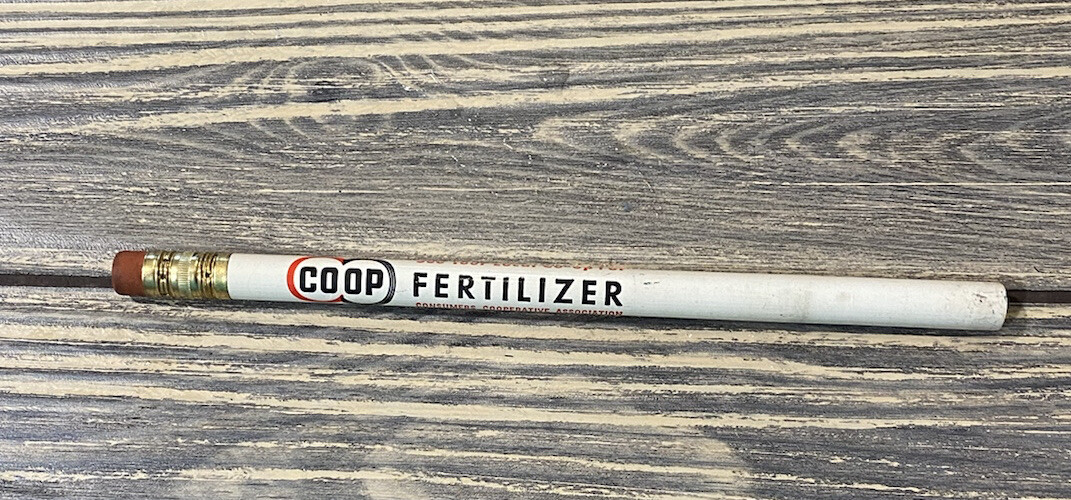 Vintage Coop Fertilizer Consumers Cooperative Association Unsharpened Pencil A