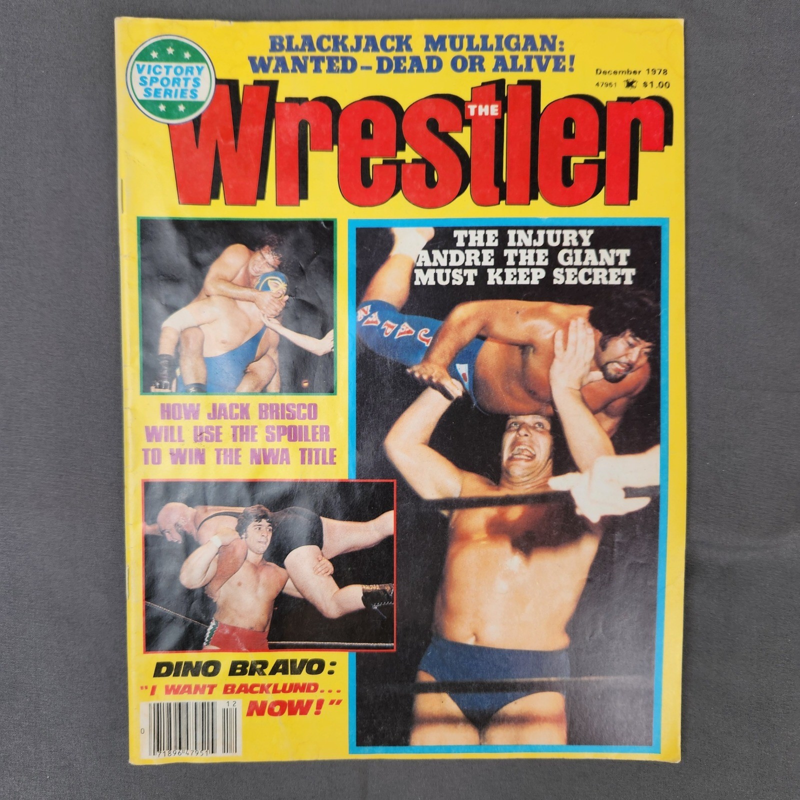 The Wrestler Magazine December 1978 Blackjack Mulligan Andre The Giant
