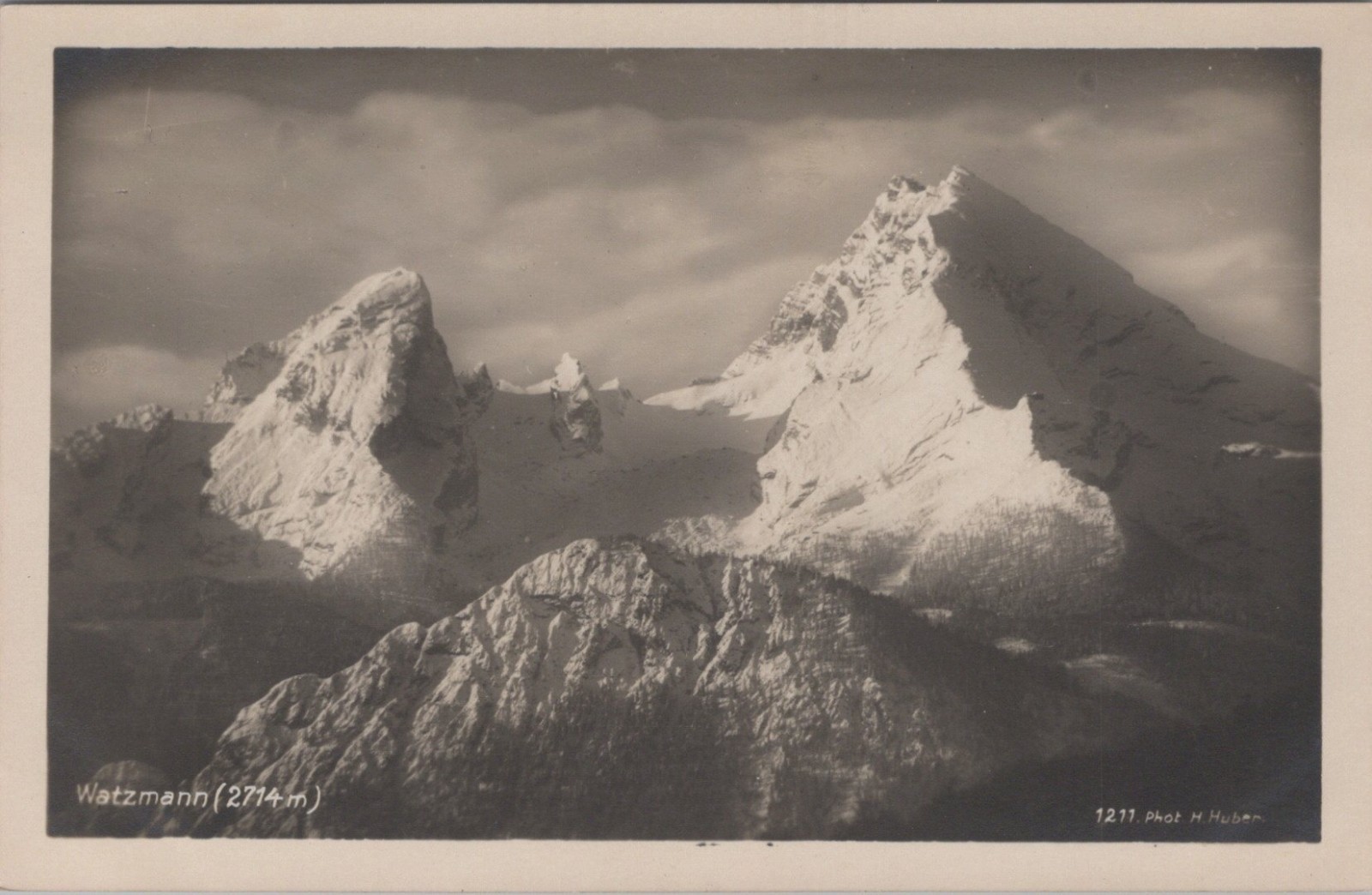 AK WATZMANN Bavaria German Homeland Images RPPC Postcard Germany unused AK WATZMANN Bavaria German Homeland Images RPPC Postcard Germany unused